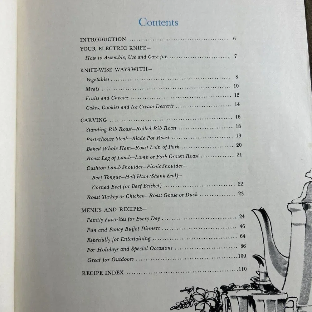The Electric‎ Knife Way to BETTER CARVING 1967 1st Edition Cook Book